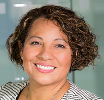 Compliance head Claire Ashford in financial regulation, portrait